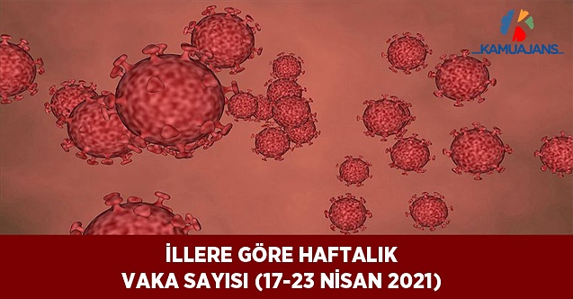 İllere Göre Haftalık Vaka Sayısı (17-23 Nisan 2021)