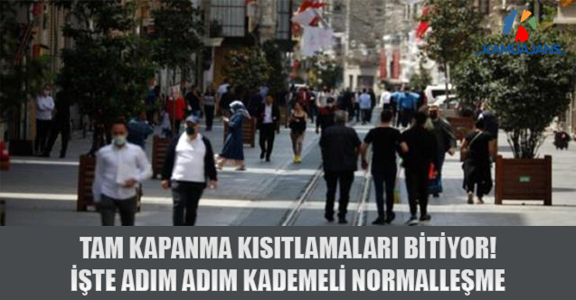 Tam Kapanma Kısıtlamaları Bitiyor! İşte Adım Adım Kademeli Normalleşme