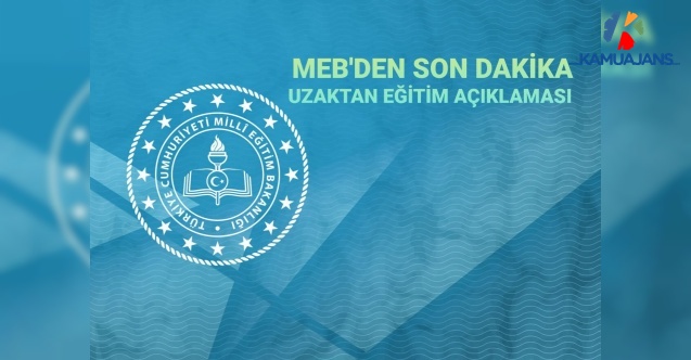 MEB'den Uzaktan Eğitim Açıklaması