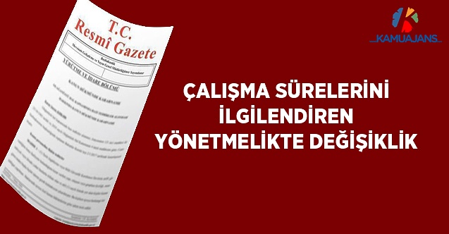 Haftalık İş Günlerine Bölünemeyen Çalışma Süreleri Yönetmeliğinde Değişiklik (27 Temmuz 2021)