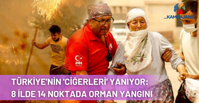 Türkiye'nin 'Ciğerleri' Yanıyor: 8 İlde 14 Noktada Orman Yangını