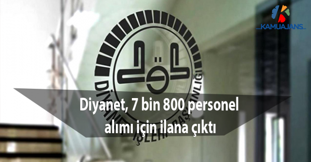 Diyanet, 7 bin 800 personel alımı için ilana çıktı