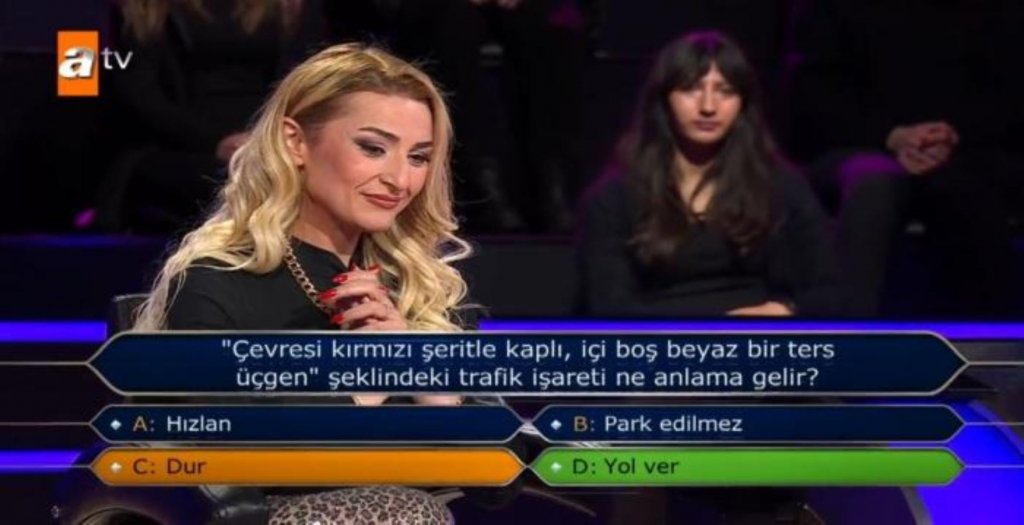 Kim Milyoner Olmak İster'de direksiyon dersi veren yarışmacının elendiği soru dikkat çekti
