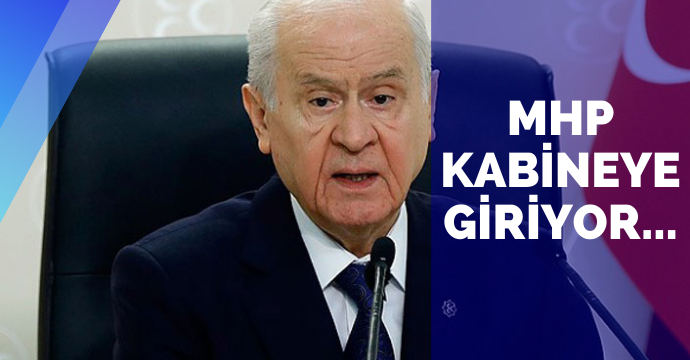 MHP kabineye giriyor...