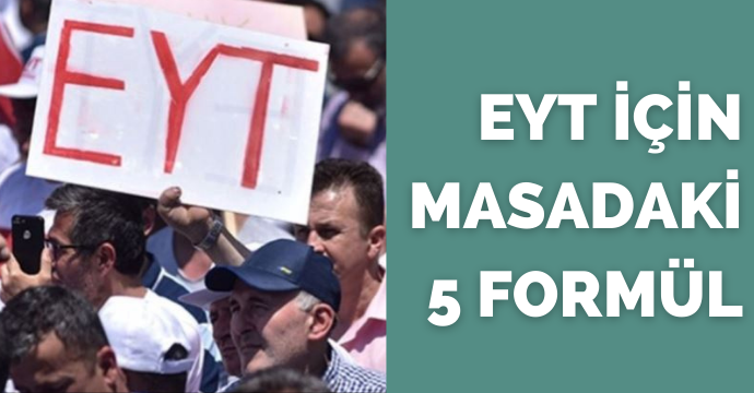 EYT için masadaki 5 formül