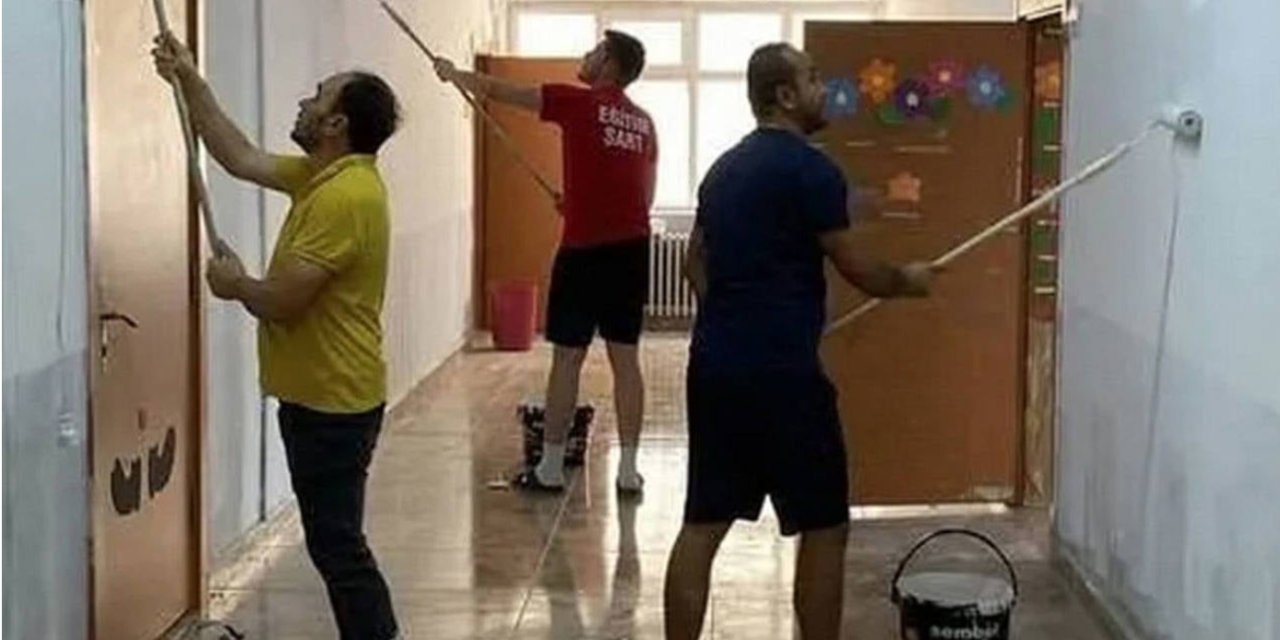 Okulun temizliği veliden talep edildi