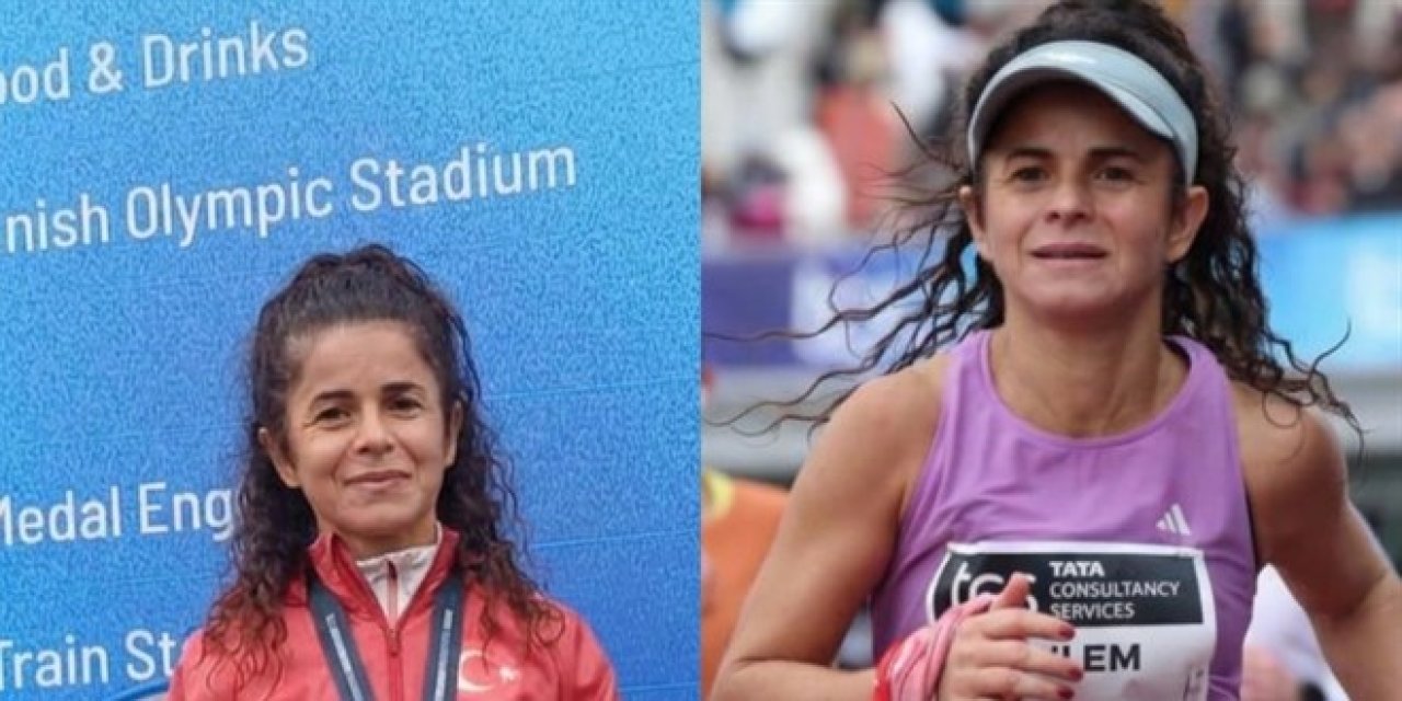 Eylem öğretmen, 42 km'lik Amsterdam Maratonu'nu rekorla tamamladı