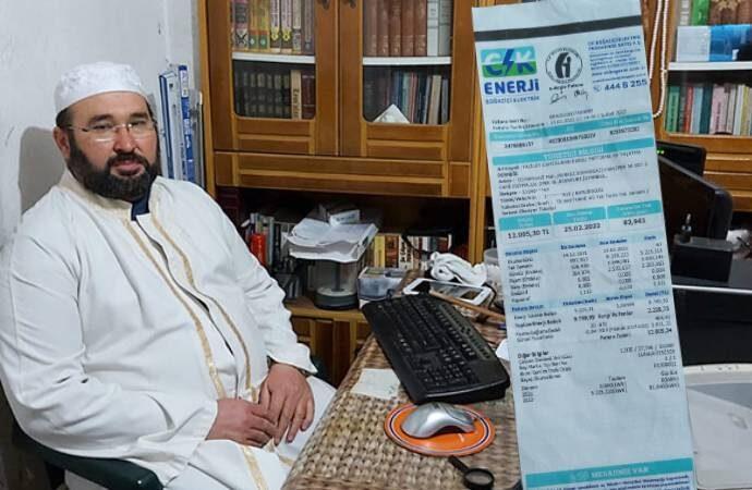 İmam faturayı paylaştı! Bizim camiyi de elektrik çarptı