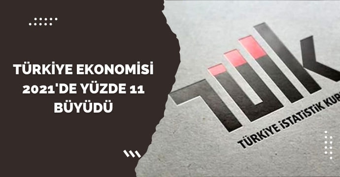 Türkiye ekonomisi 2021'de yüzde 11 büyüdü