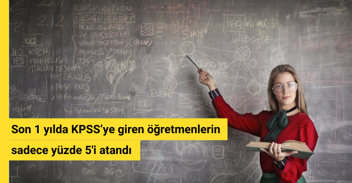 Son 1 yılda KPSS’ye giren öğretmenlerin sadece yüzde 5'i atandı