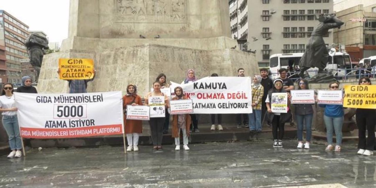 Atama Bekleyen Mühendislerden Basın Açıklaması