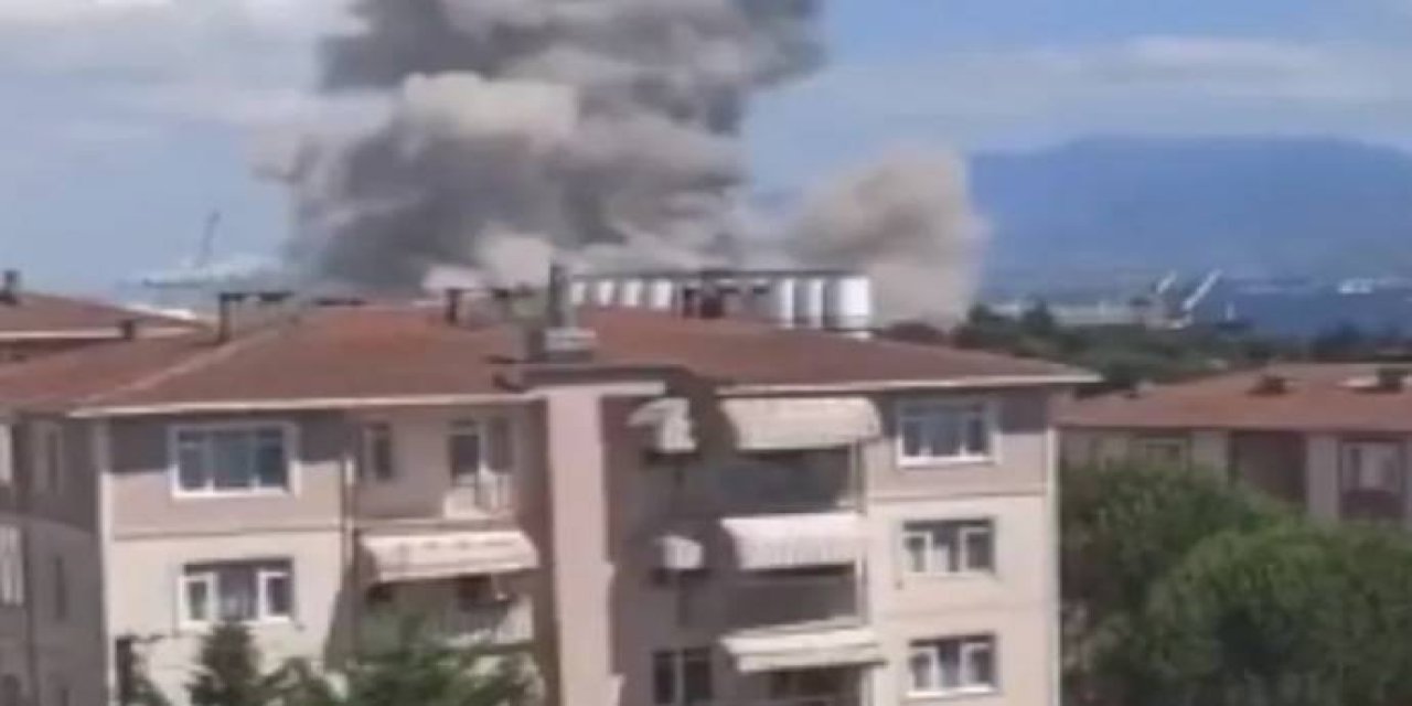 Derince Limanı yakınlarında patlama! Yaralılar var..