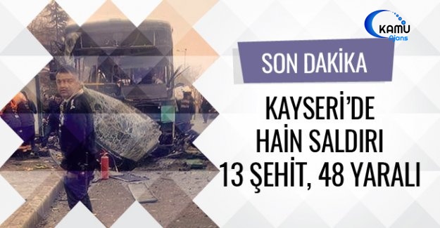 Kayseri'de Son Dakika Patlama Şehit Ve Yaralılar Var
