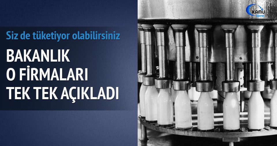 Bakanlık, Taklit Ve Tağşiş Yapan Firmaları Açıkladı