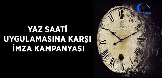 Yaz Saati Uygulamasına Karşı İmza Kampanyası