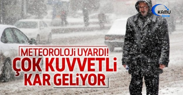 Kuvvetli Ve Yoğun Kar Yağışı Geliyor
