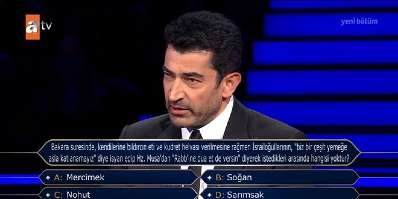 Kim Milyoner Olmak İster'de 5 Milyon TL değerindeki soru ve cevabı