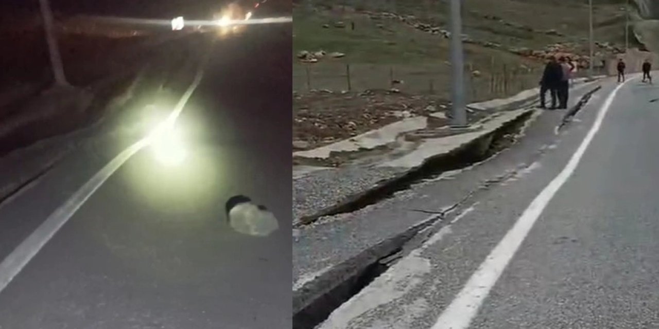 Şırnak- Hakkari arasında korkutan görüntü yolda çatlaklar oluştu yetkililer acil koduyla yolları...