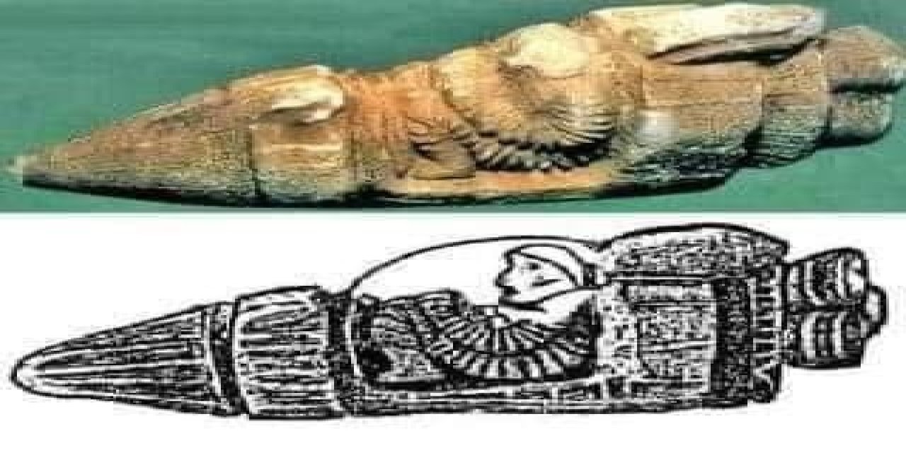 3000 Yıllık Eser, Antik Astronotun Dünya'ya Bir Uzay Gemisiyle Geldiğini Gösteriyor.