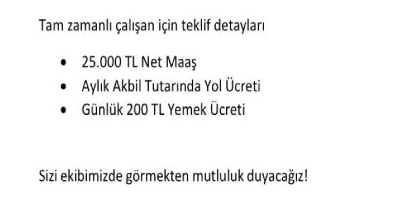 Avukata 25.000 TL Maaş Teklif Ettiler