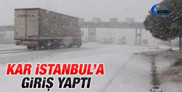 İstanbul'da Beklenen Kar Yağışı Başladı