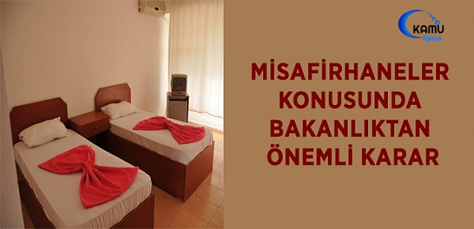 Misafirhaneler İçin Önemli Karar