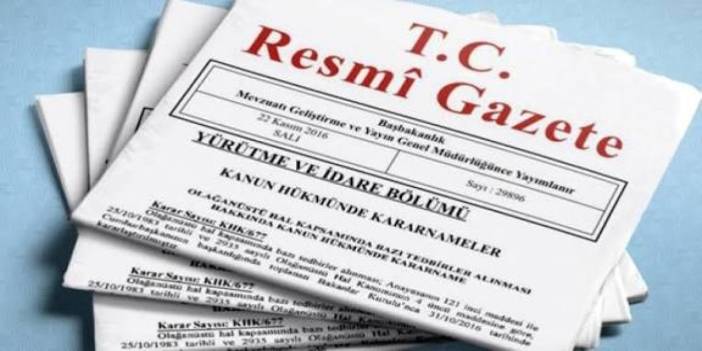 Resmi Gazetede Bazı Üst Düzey Atama ve Görevden Alma Kararları Yayınlandı