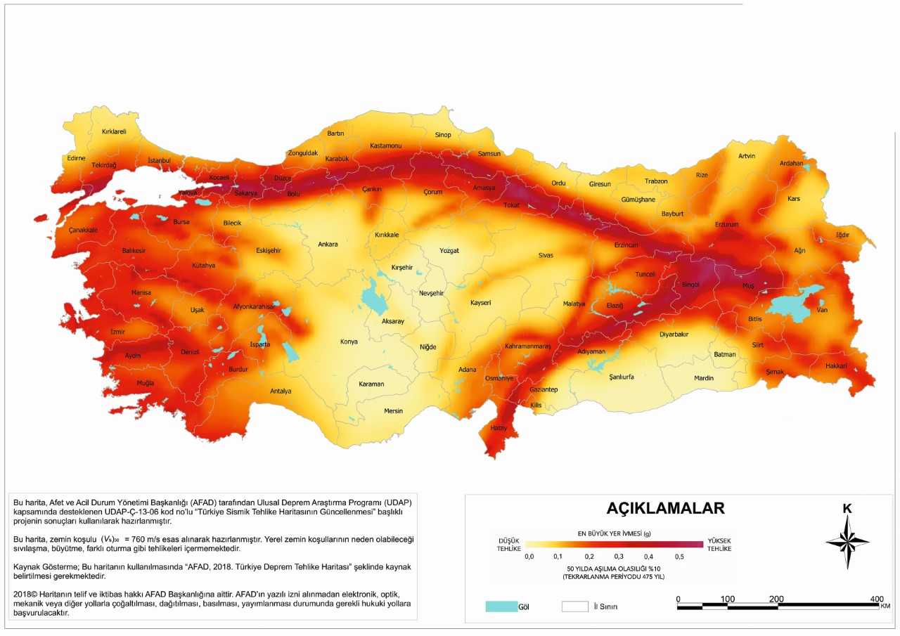 Deprem Harita Yeni